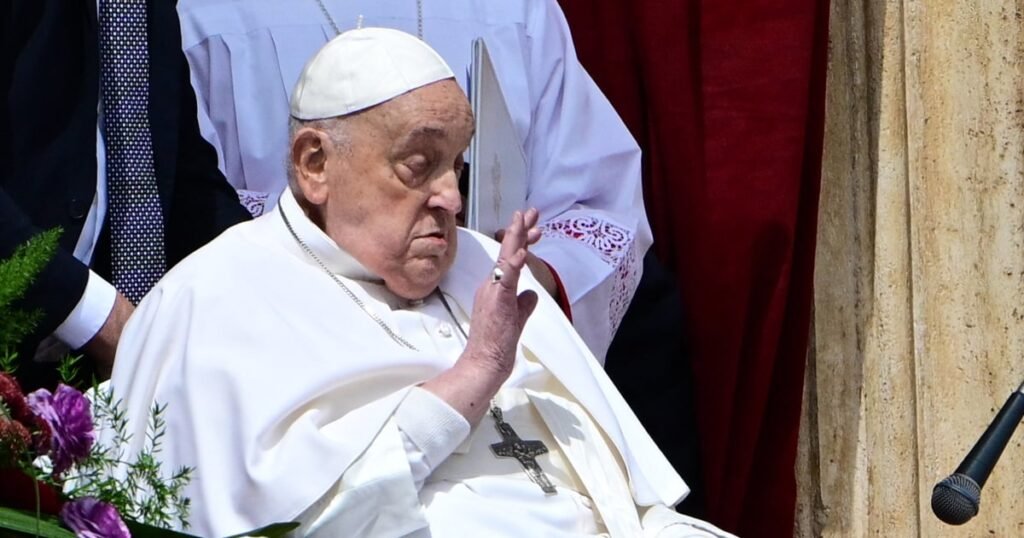 Pope Francis skips Easter mass, but greets worshippers from St. Peter's Basillica