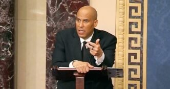 Sen. Cory Booker holds hours-long overnight speech taking aim at the Trump administration