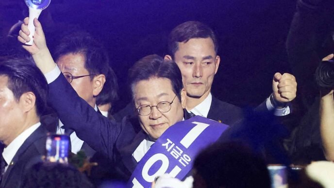 South Korea's presidential frontrunner calls for pragmatism