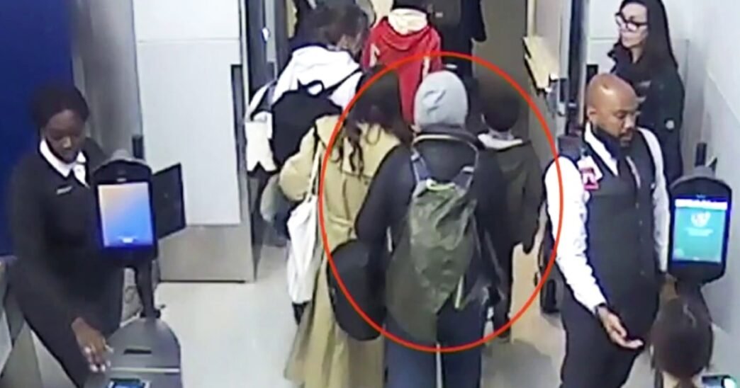 Surveillance video shows New York-to-Paris flight stowaway slipping past gate agents
