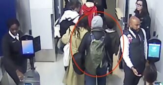Surveillance video shows New York-to-Paris flight stowaway slipping past gate agents