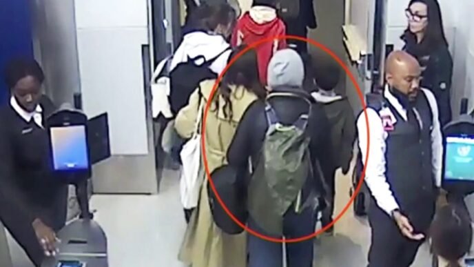 Surveillance video shows New York-to-Paris flight stowaway slipping past gate agents