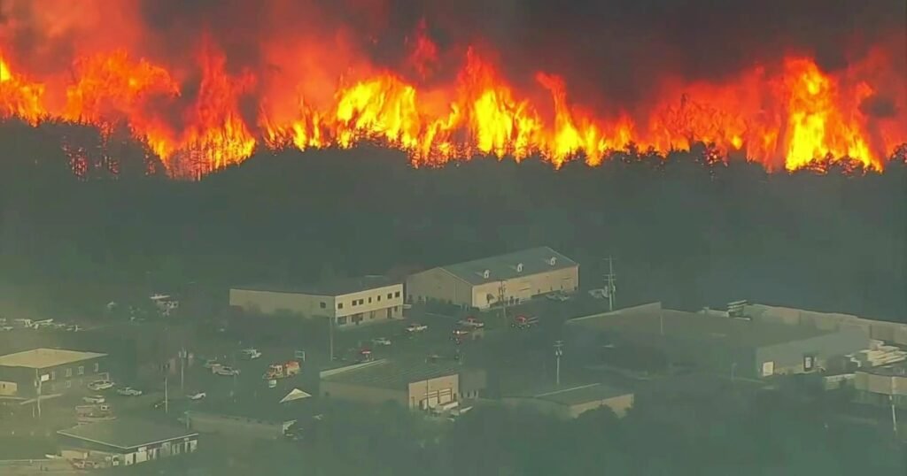 Thousands forced to evacuate as wildfire explodes in New Jersey