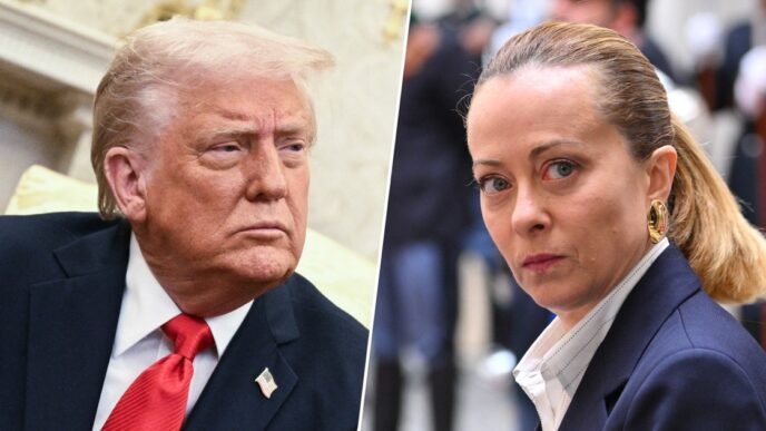 Trump meets with Italian prime minister at the White House