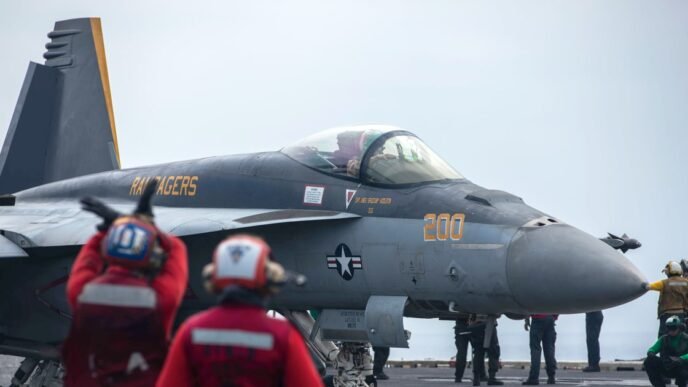 U.S. Navy lost a $67 million fighter jet at sea after it fell off an aircraft carrier