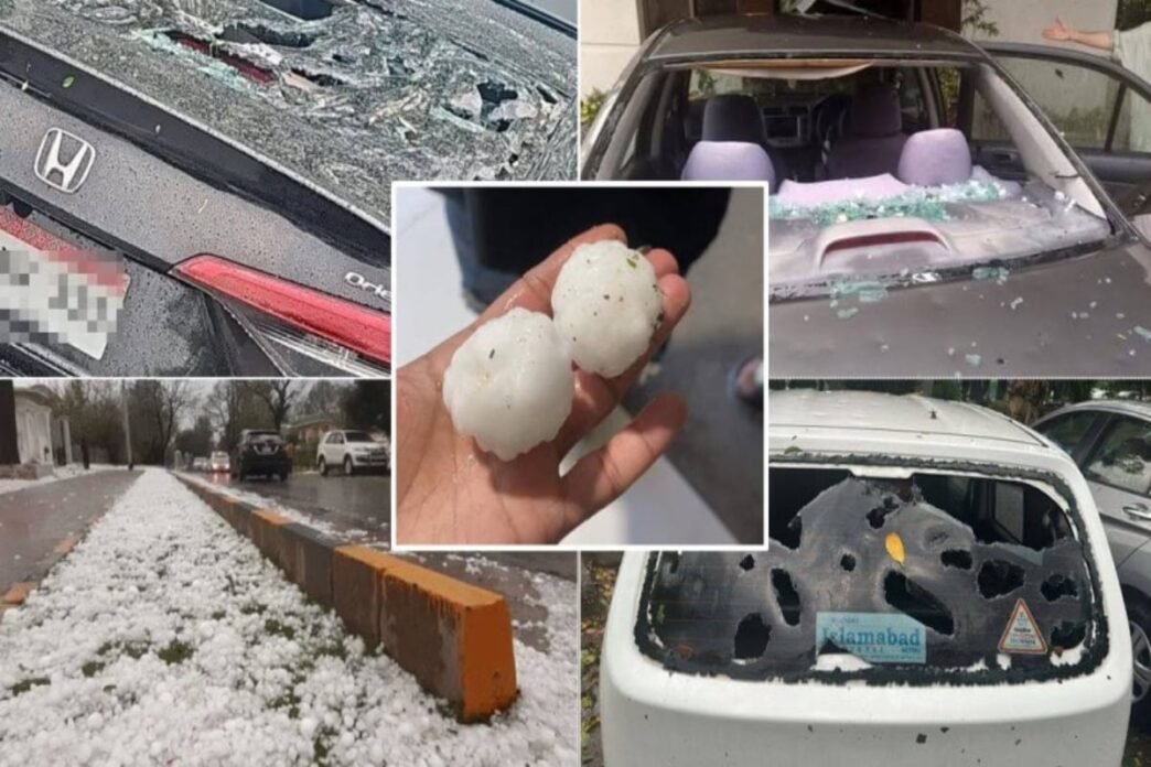 Vehicles damaged as hailstorms batter Islamabad, parts of KP