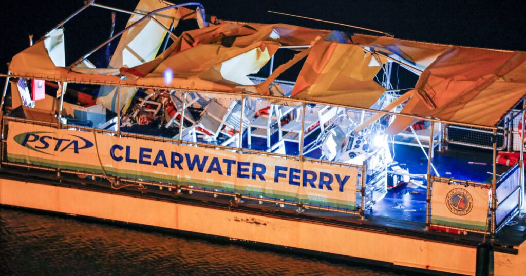Video shows moment boat crashes into Florida ferry, killing 1 person and injuring 10 others