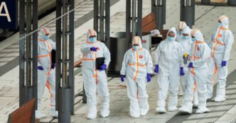 17 hurt in knife attack at German train station; woman arrested