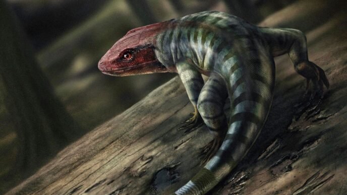 Ancient reptile footprints upend theories about when animals evolved to live on land