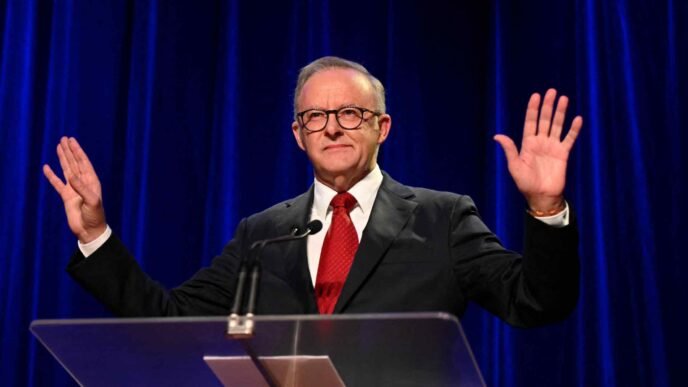 Australia's Labor vows to protect economy from trade war's 'dark shadow'