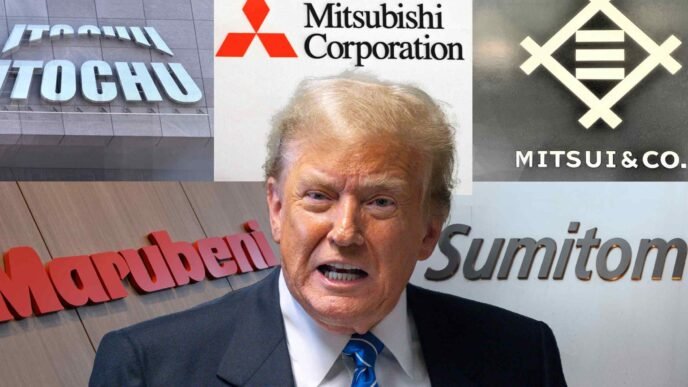 Buffet-backed Japan trading houses hit by Trump uncertainty