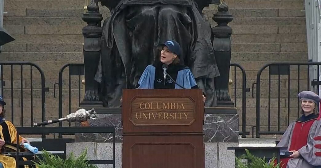 Columbia University's acting president acknowledges Khalil detention amid boos