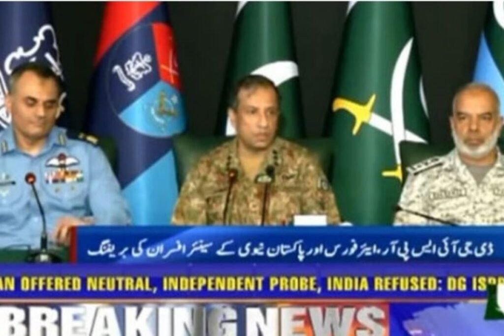 DG ISPR accuses India for sponsoring terrorism activities in Pakistan and Abroad