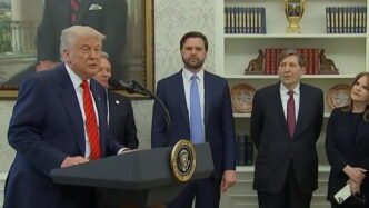 President Trump reacts to India launching missile strikes into Pakistan