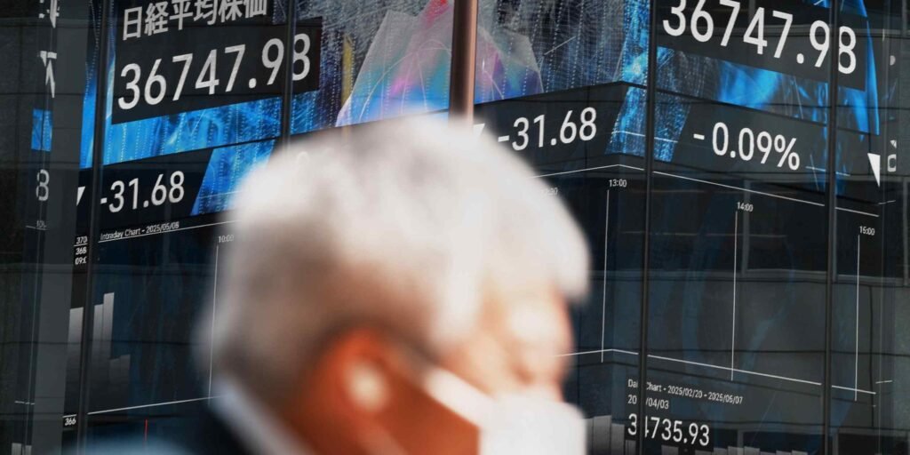 Global investors bought record $55bn of Japan stocks, bonds in April