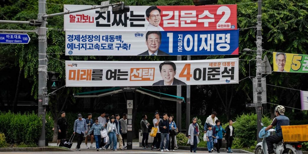 In South Korea election, voters seek economy fixes after 6 months of chaos