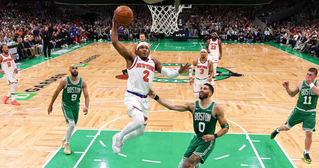 Knicks take a 2-0 lead over the Celtics after coming from 20 down again