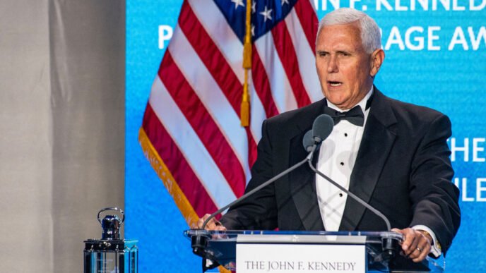 Mike Pence receives JFK Profile in Courage Award for January 6 actions