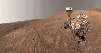 NASA's Mars Perseverance snaps a selfie as a Martian dust devil blows by