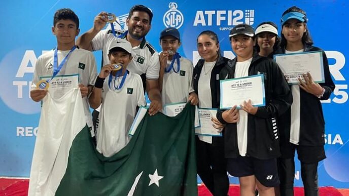 Pakistan and Sri Lanka crowned joint U12 tennis champs