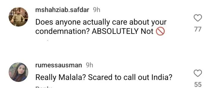Pakistanis slam her diplomatic war statement