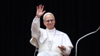 Pope Leo XIV appeals to world powers for peace in his first Sunday address from St Peter’s Basilica