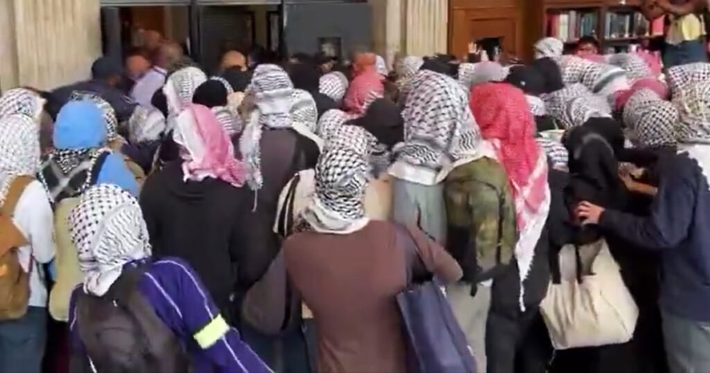 Pro-Palestinian protests resurface in Columbia days after Israel announces plan to take over Gaza