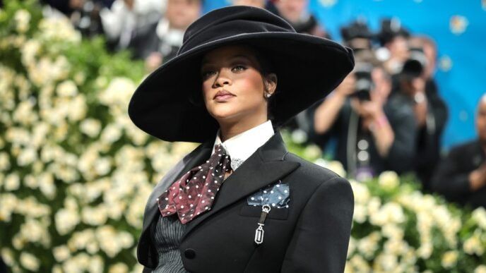 Rihanna is pregnant with baby No. 3, A$AP Rocky confirms on Met Gala carpet