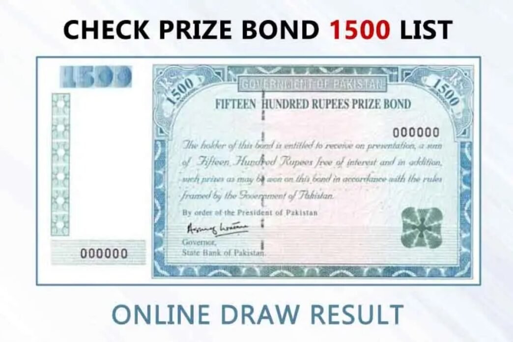 Rs1500 prize bond winner list announced today – May 15, 2025