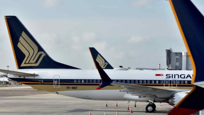 Singapore Airlines warns of trade headwinds despite record annual profit