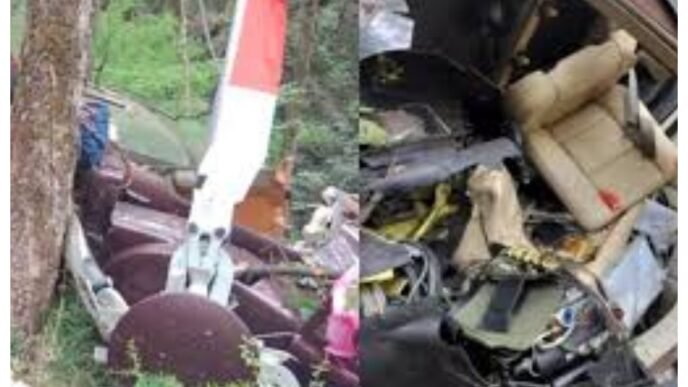 Sri Lankan Military helicopter crashes