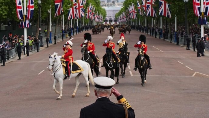 Thousands gather in London to mark the 80th anniversary of the end of WWII in Europe