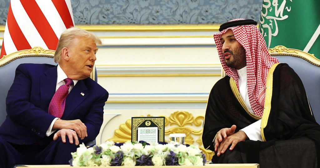 Trump attends lavish welcome ceremony at Saudi Royal Court