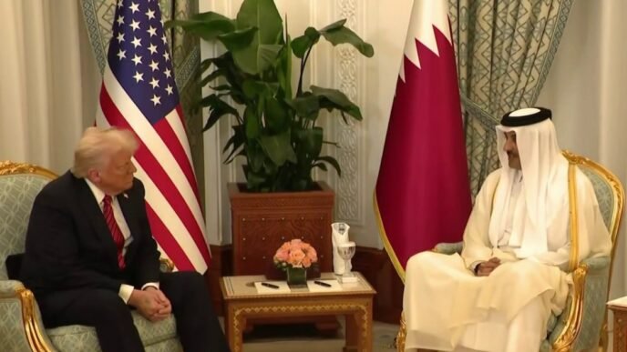 Trump in Qatar on high-stakes mideast trip