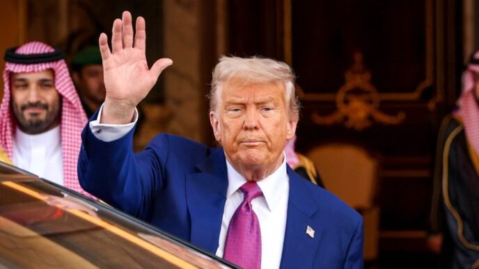 Trump says the U.S. will end sanctions on Syria as he works to deepen diplomatic ties with Saudi Arabia