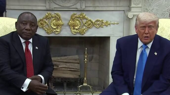 Trump’s oval office clash with South African president