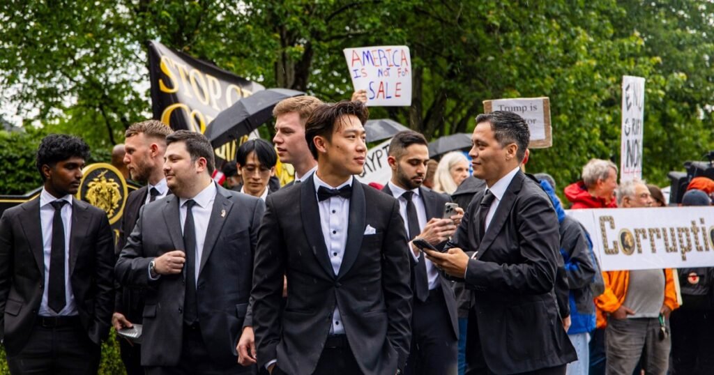 Tuxedos, luxury SUVs and a former NBA star