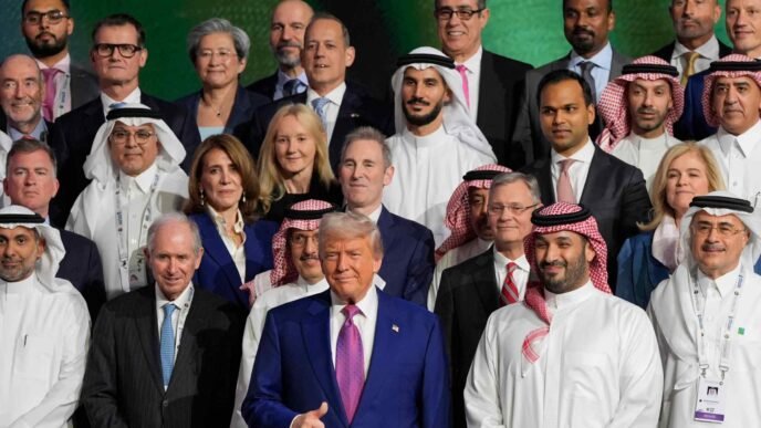 US tech CEOs tout Saudi AI deals as Trump eyes region's oil wealth