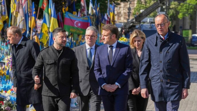 Ukraine and its allies push for a 30-day ceasefire starting Monday