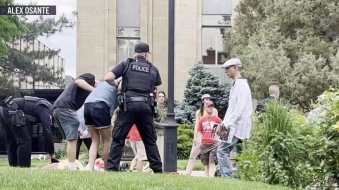 12 injured by man with Molotov cocktails and makeshift flamethrower at pro-Israel rally
