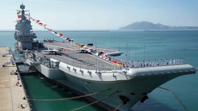 2 Chinese aircraft carriers seen operating in Pacific near Japan
