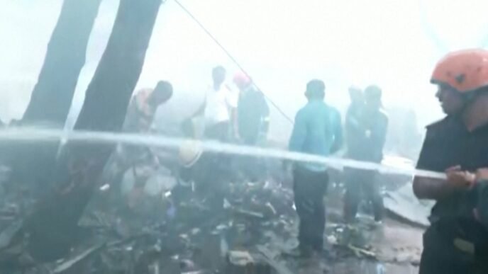 Air India flight crashes shortly after take-off in Ahmedabad, India