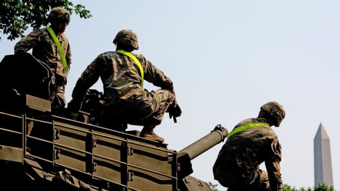 Americans disapprove of spending public funds to put on military parade in Washington