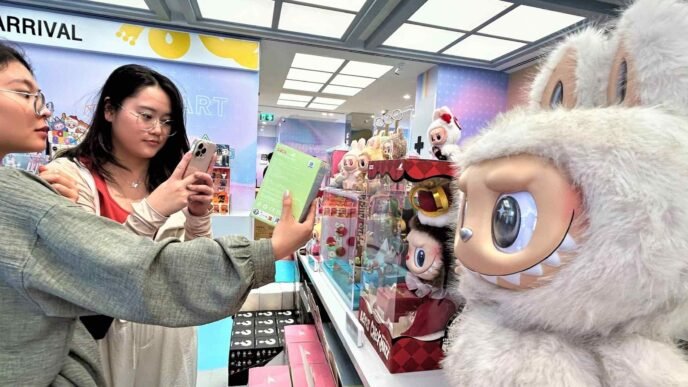 China's Pop Mart soars past Sanrio in market cap on Labubu blind box boom