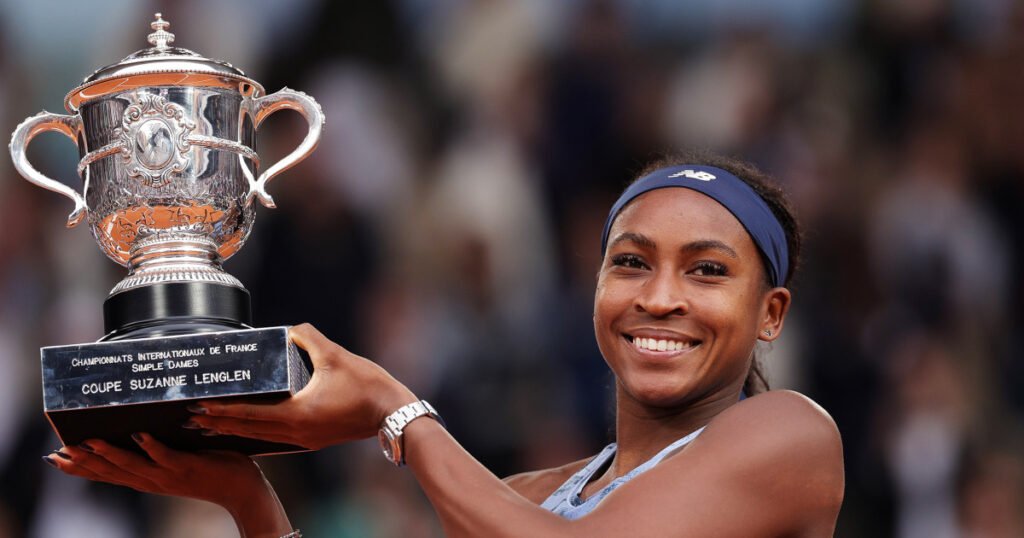Coco Gauff explains the mini-French Open trophy she took home after win