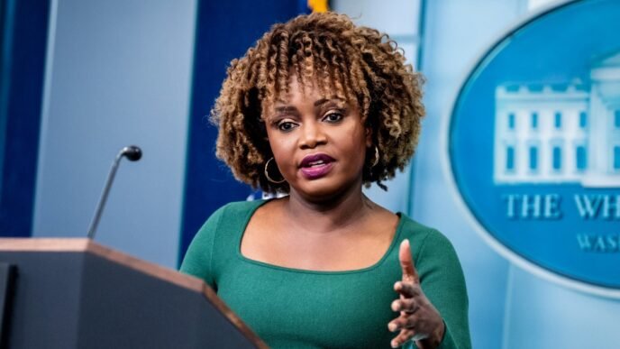 Former Biden White House press secretary Karine Jean-Pierre says she is leaving the Democratic Party