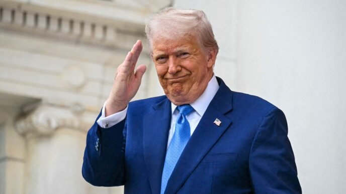 From a gilded perch, Trump tries to retain the common touch