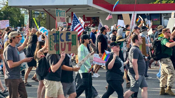 'Innocent bystander' shot dead by 'peacekeepers' during 'No Kings' protest in Salt Lake City