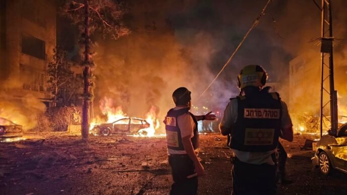 Iranian missiles kill 20, injure hundreds
