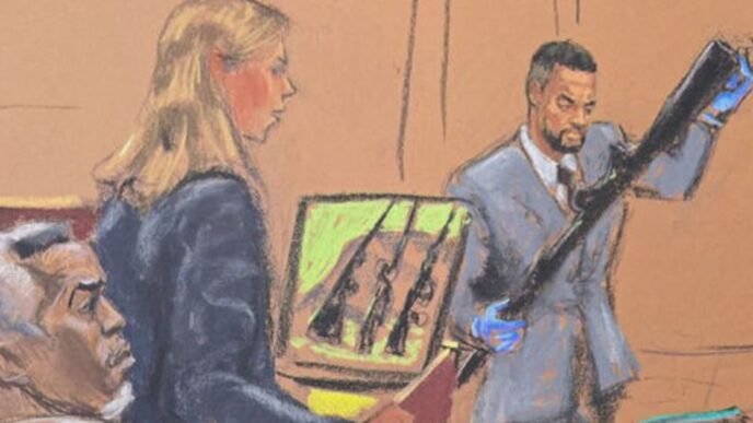 Kanye West appears at federal courthouse to support Diddy